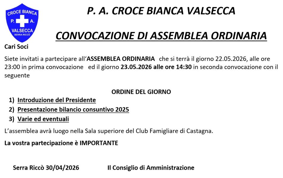 Assemblea dei Soci